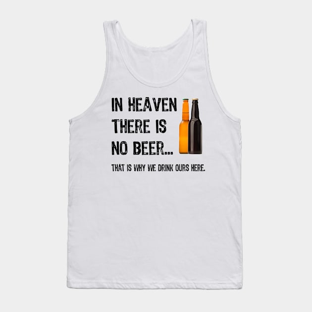 No Beer Tank Top by Izmet